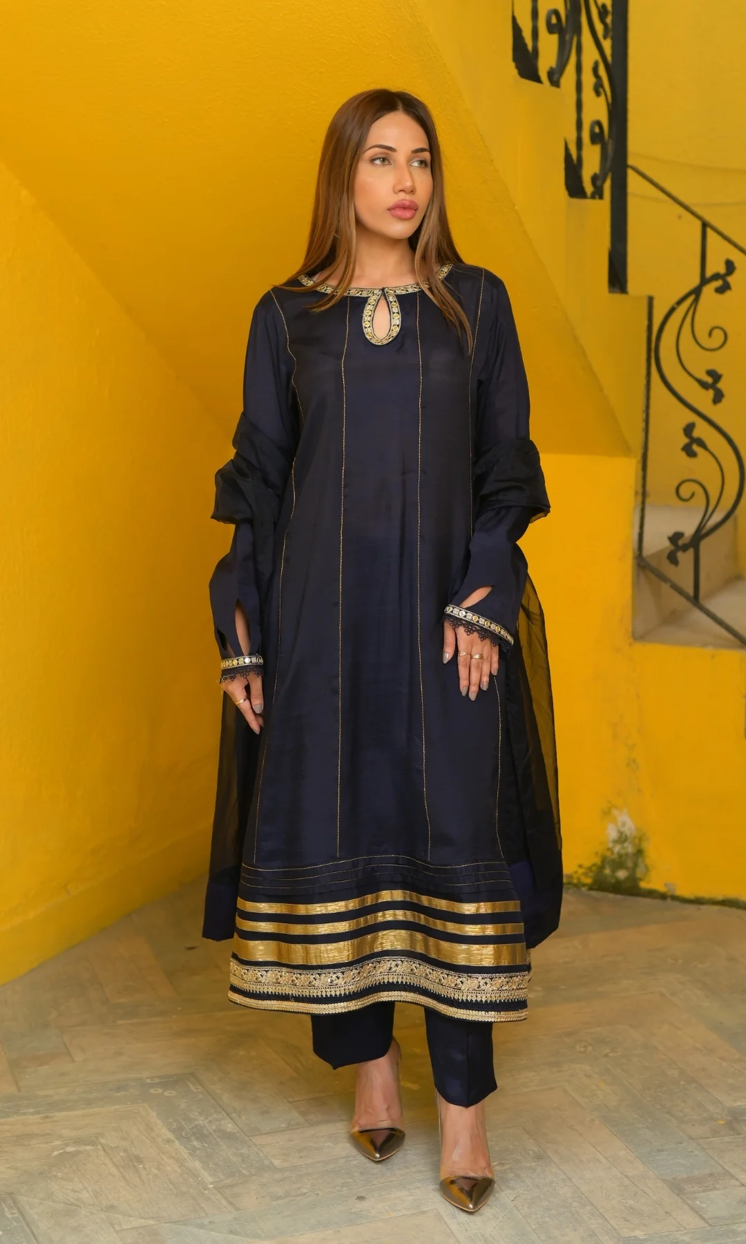 Black Kurta and Trouser