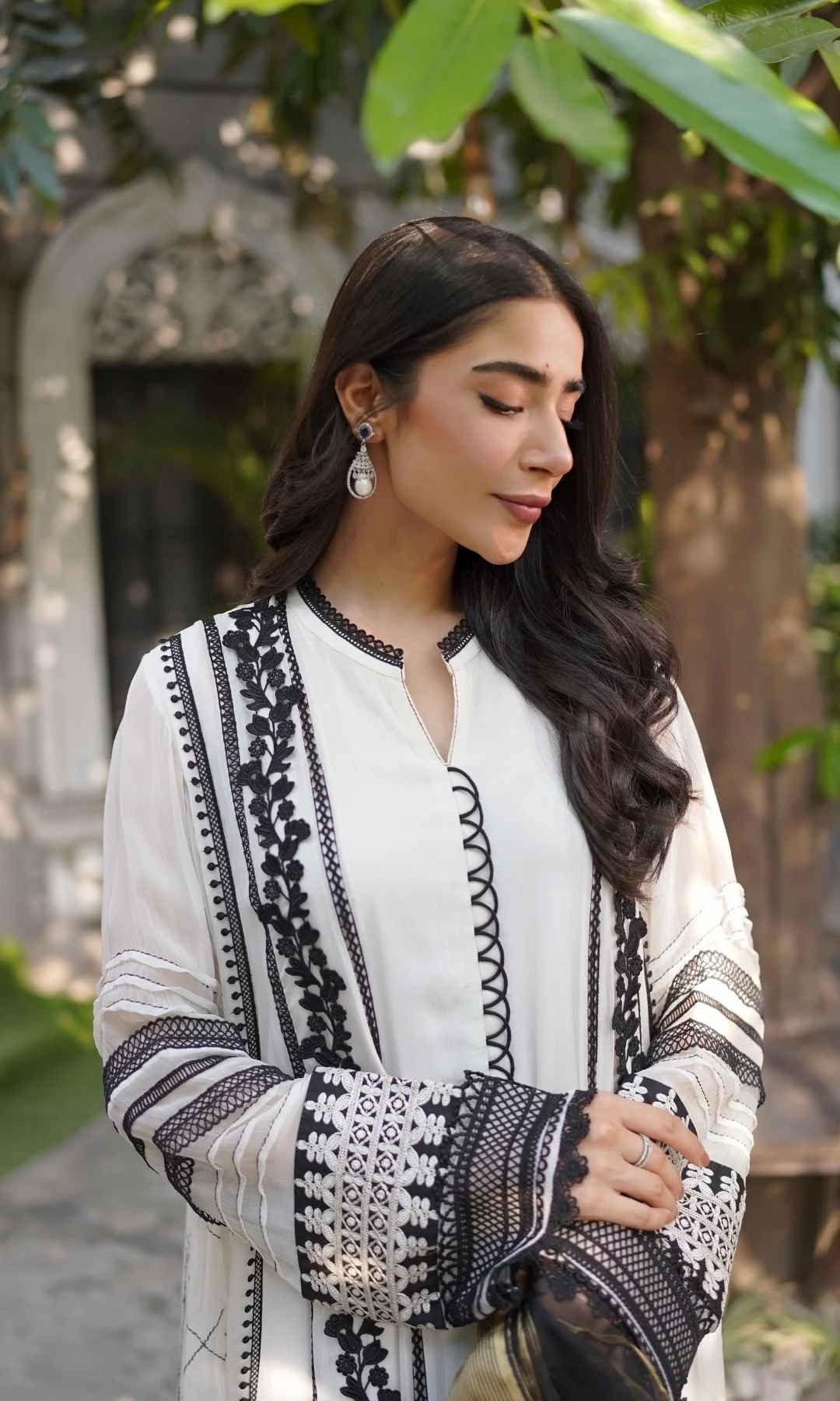 Rija Mujaid wearing Naureen Jamal
