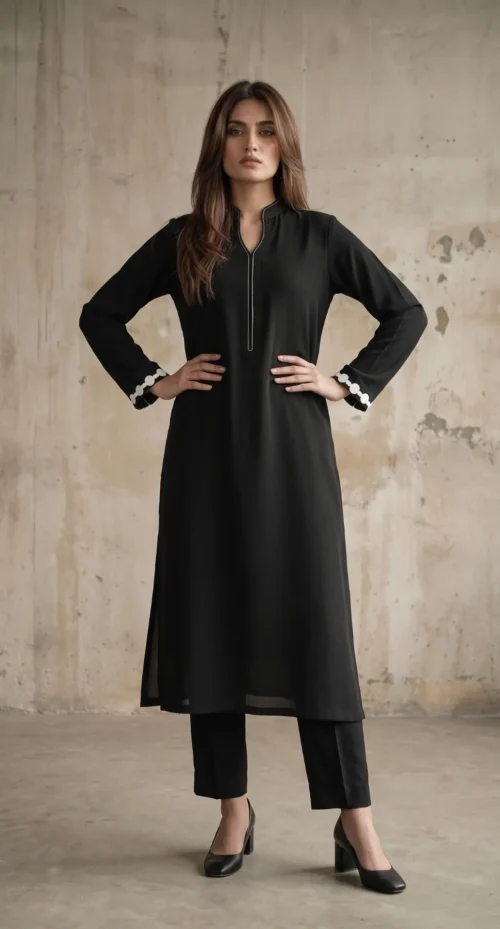 Black Pakistani Fashion Coord set