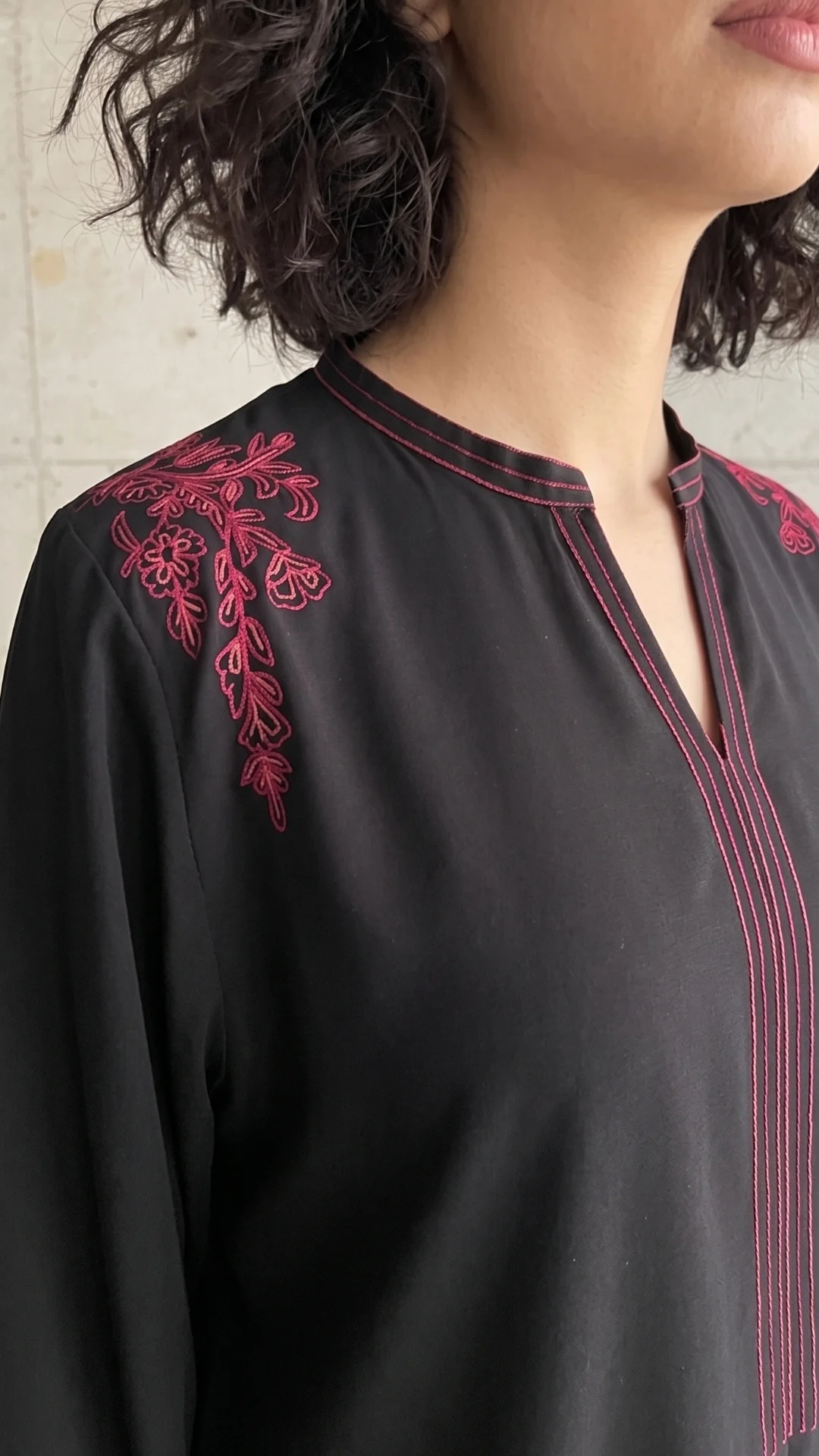 Black fashion kurta