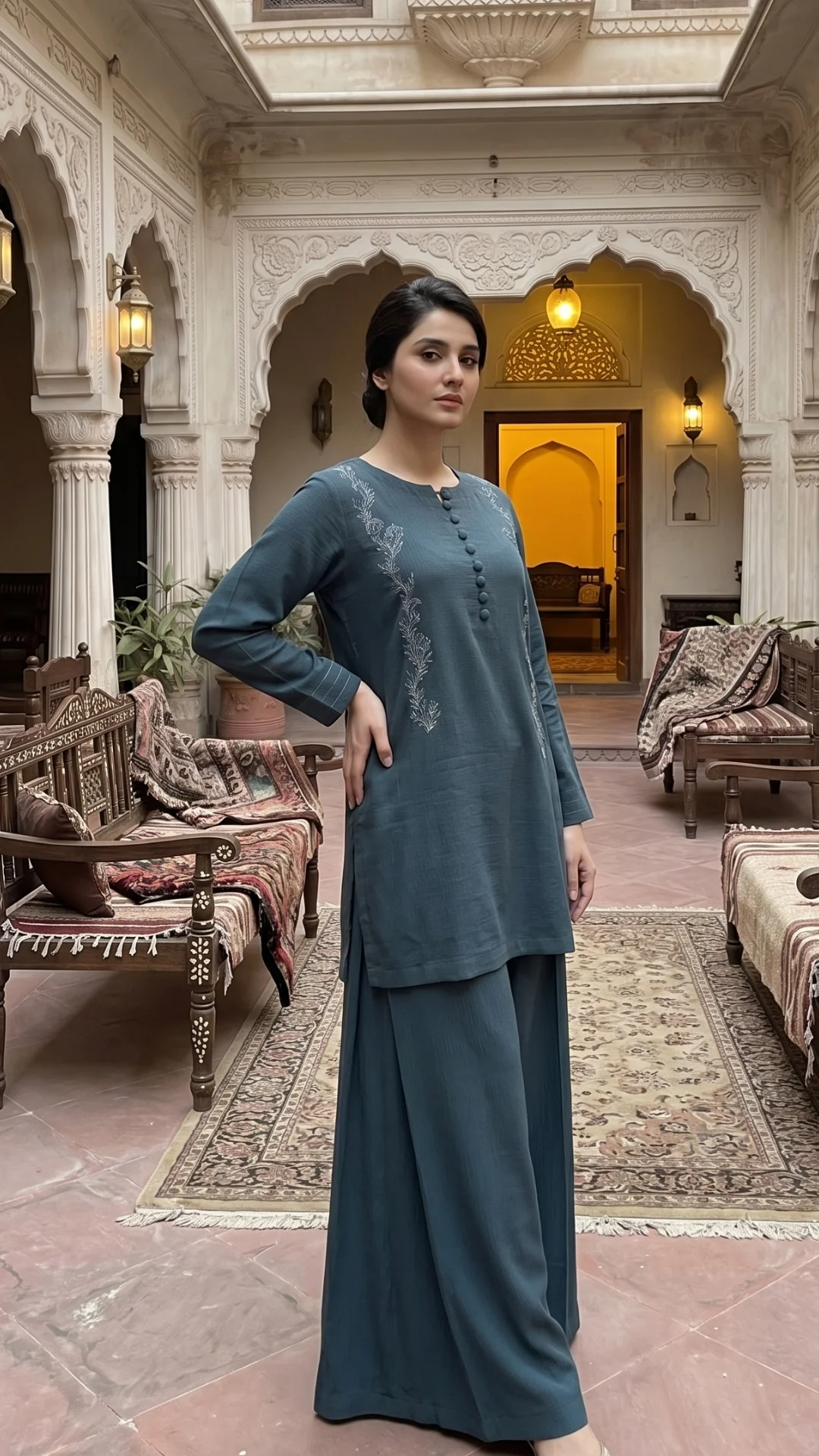 Green Coords Pakistani fashion wear