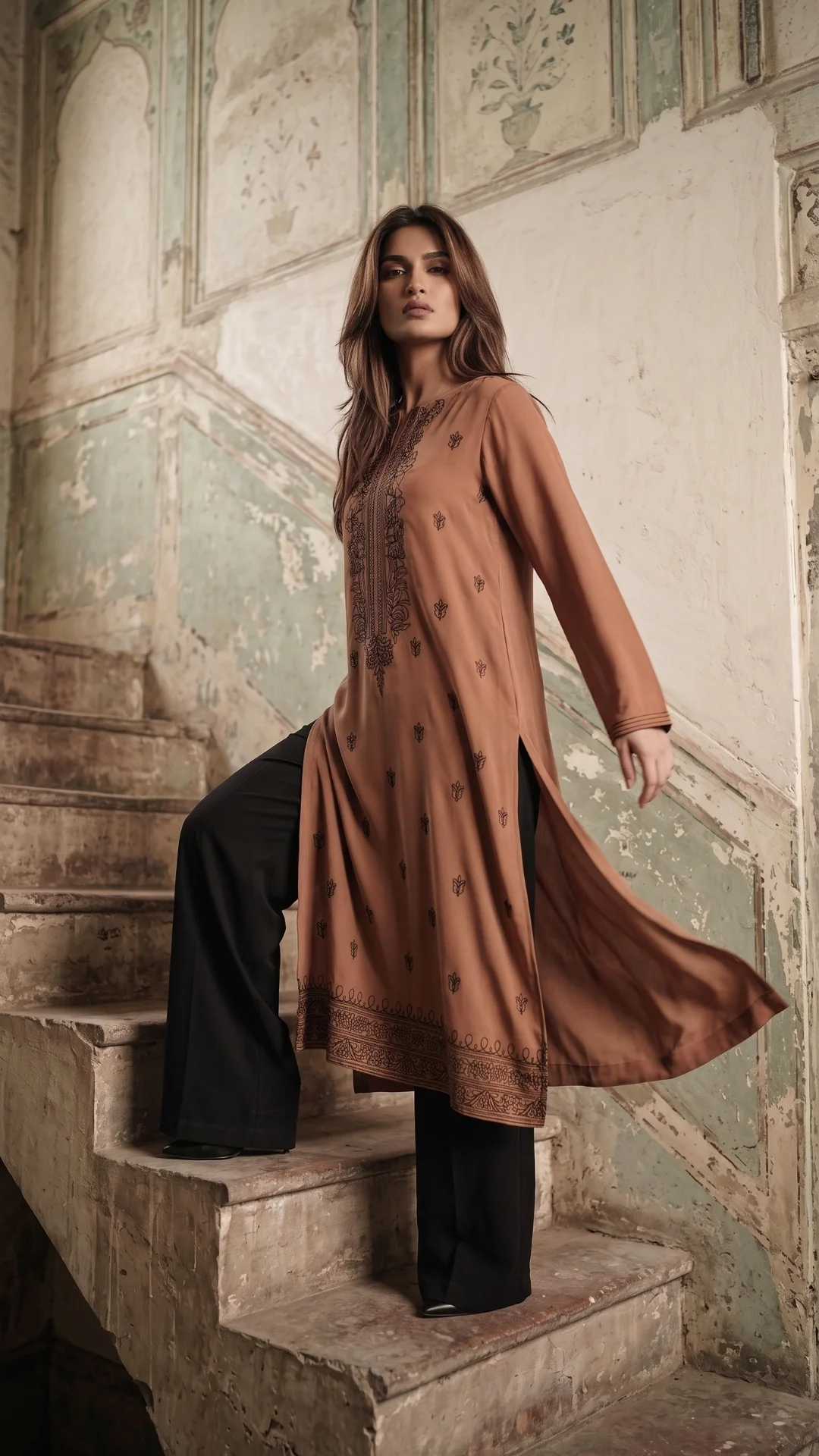 Pakistani Fashion Brown edit