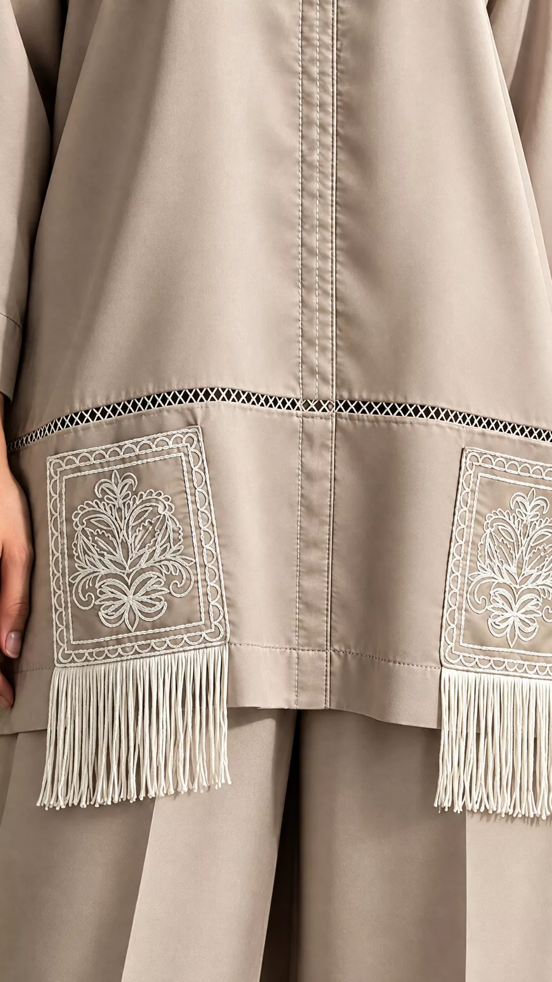 Beige Chinese Style Coord